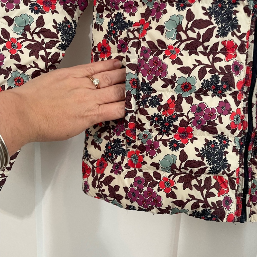 Tory Burch Printed Packable Down Winter Coat Flor… - image 4